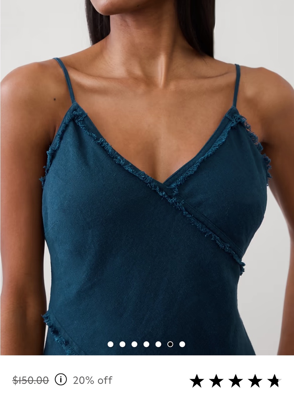 Banana Republic Teal Slip Maxi Dress - Picture 3 of 4